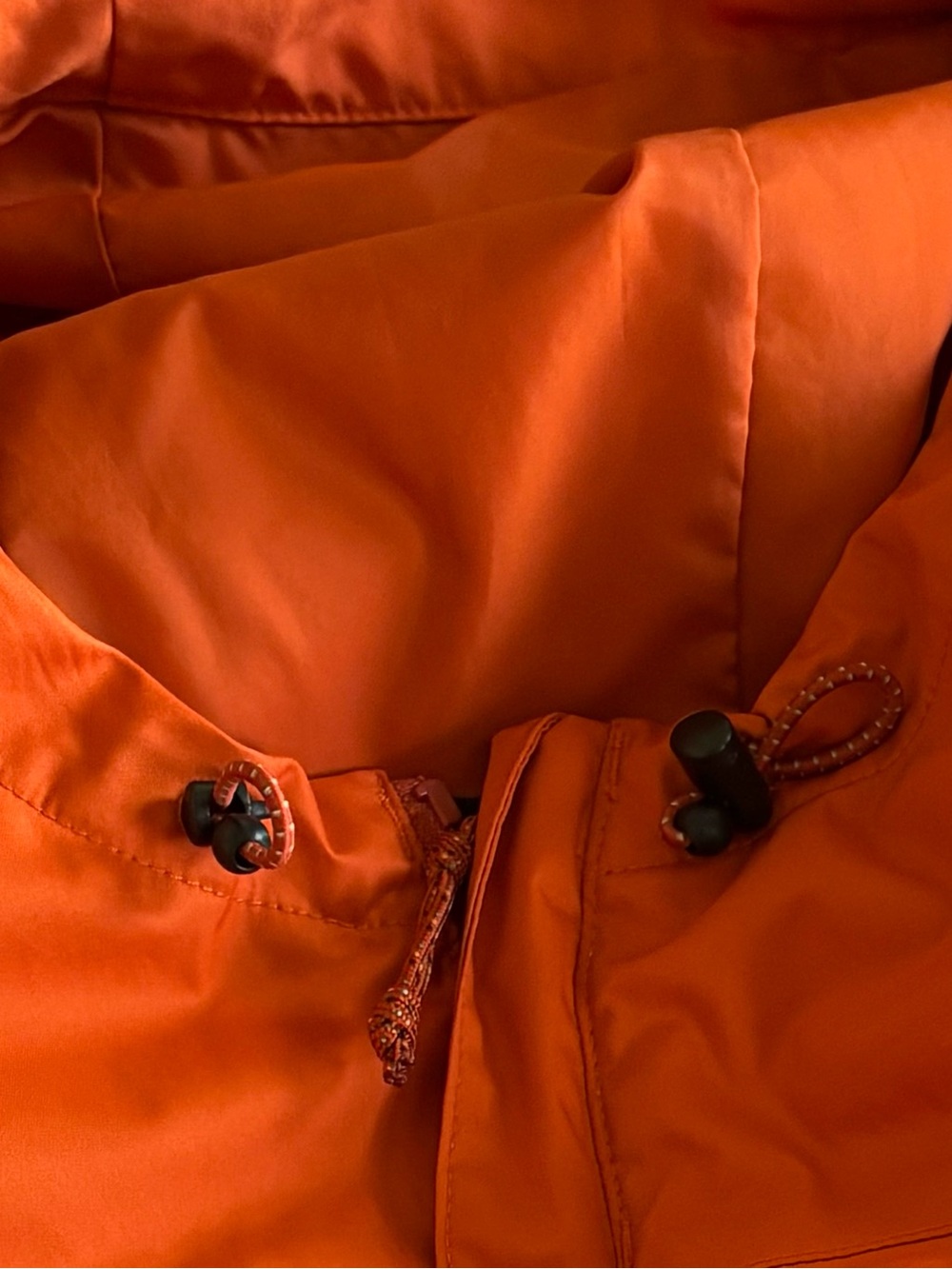REI Orange Hooded Rain Jacket - Picture 5 of 6